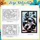 thumbnail image 2 of Spaceman Theme Carbon Steel Cutting Dies Stencils for DIY Scrapbooking Photo Album Decorative Embossing Paper Card Human 142x102x0.8mm 2pcs/set, 2 of 9