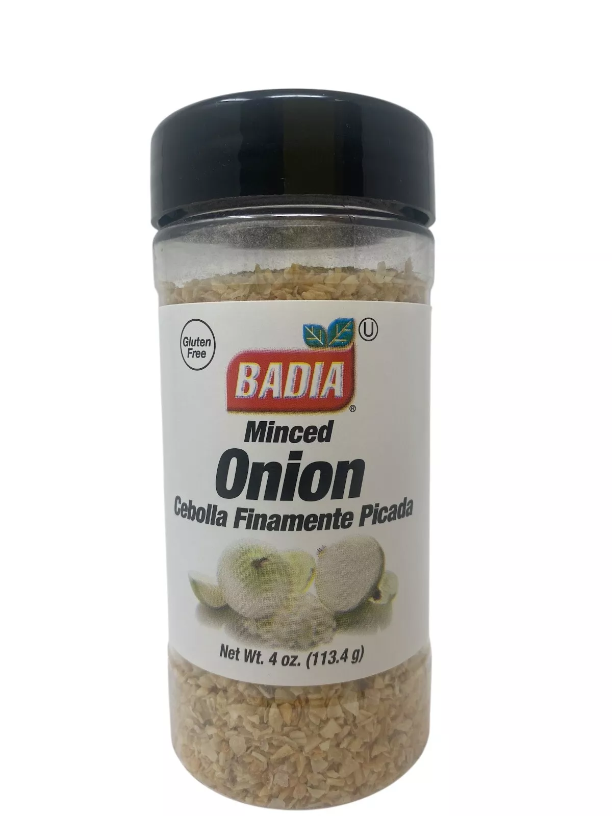 Set of 4 Badia Seasonings - Minced Onion, Paprika, Ground Cumin, Cinnamon Powder (4 oz each)