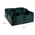 thumbnail image 4 of Divididas, contenedor de plantación cuadrado, bolsa de cultivo, tela de PE, plantas, flores, verduras, maceta, maceta, cama de jardín elevada, 4 Uds. 4 rejillas Vogacara HA0845-00*4, 4 of 6