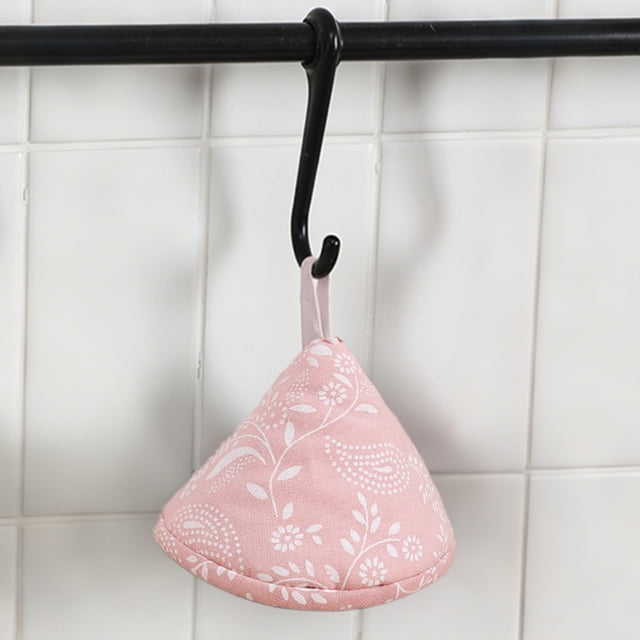 EGNMCR Kitchen Gadgets, Kitchen Accessories Pot Cover Cap Cloth Printed Pot Handle Gloves Heat Insulating Triangular Pot Cap Kitchen Gadgets Multiple Purpose Can Be Hung Polyester pot cap