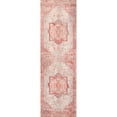 thumbnail image 2 of nuLOOM Harriet Vintage Medallion Fringe Runner Rug, 2' 6" x 8', Red, 2 of 2