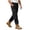 A-Black, variant on Cargo Pants for Men, Lightweight Multi-Pockets Outdoor Hiking Pants Elastic Waist Straight Leg Work Pants, Size M-3XL