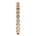 thumbnail image 4 of 1.2 ct Brilliant Round Cut Synthetic Yellow Moissanite 14k Rose Gold Eternity Band SZ 7.25, 4 of 6