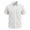 thumbnail image 6 of Guluxicc Men's Golf Shirts with Pockets Button Down Collared Short Sleeve Tops for Everyday Wear Business Casual Outfits, 6 of 9