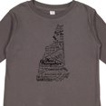thumbnail image 4 of Inktastic New Hampshire State Word Salad Boys or Girls Long Sleeve Toddler T-Shirt, 4 of 5