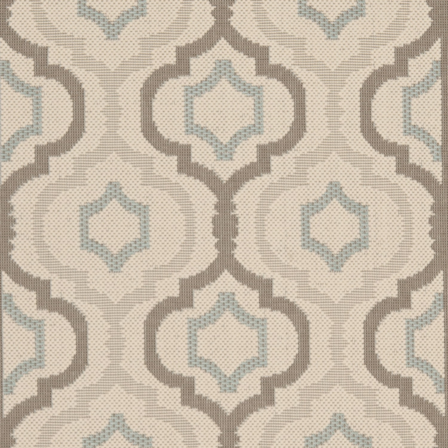 Safavieh Courtyard Bayon Geometric Indoor/Outdoor Area Rug, Beige/Dark Beige, 6'7" x 9'6"