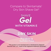 Equate Womens Dry Skin Shave Gel with Vitamin E, 7 oz