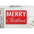 thumbnail image 2 of Contemporary Home Living 18.5" Red and White "MERRY Christmas" Wall Sign, 2 of 5
