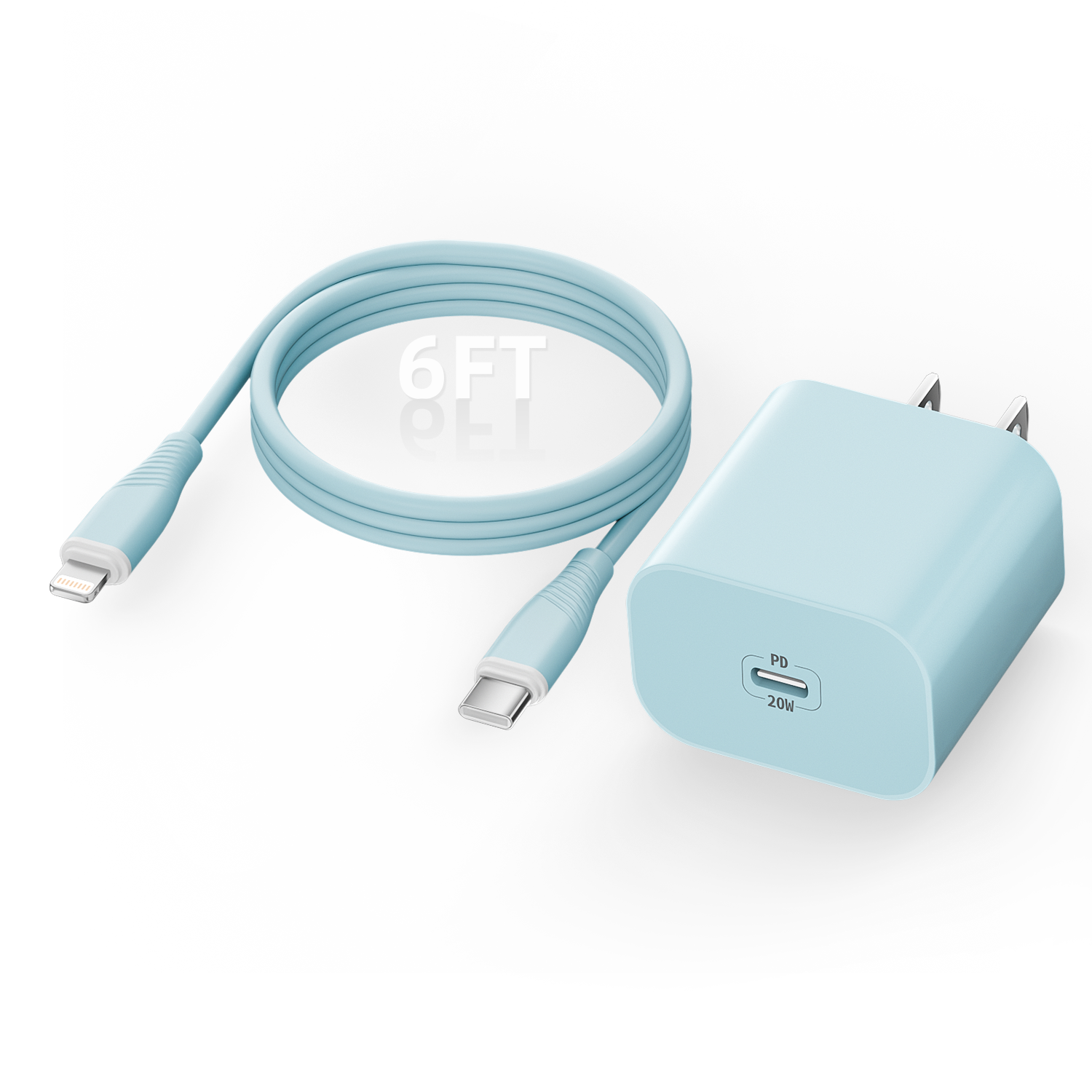 Simtlad 20W USB-C iPhone Fast Charger with 6 ft Cable photo 3