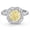 11-November Citrine Yellow, variant on Yndra Birthstone Ring for Women,Silver Plated Halo CZ Adjustable Ring,Vintage Promise Band Ring,Valentine’s Day Birthday Christmas Mother’s Day Jewelry Gift for Wife Mom Girlfriend
