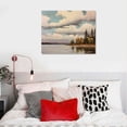 thumbnail image 4 of ONETECH Wall Art - Abstract Cloud Painting - Sky Wall Art - Grey White Painting - Blue Painting On Canvas - Wall Painting For Living Room 20\x16\, 4 of 4