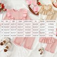 thumbnail image 4 of Toddler Baby Girl Outfits Plaid Print Fall Clothes Long Sleeved Sweet Flutter Sleeve Bow Top Leggings 2PCS Set Kaprioy Toddler Girl Winter Clothes 18 24 Months 2T 3T 4T, 4 of 6