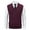 Wine-Argyle, variant on Qulqfy Varsity Mens Sweater Vest Striped Knit Gray Pullover Stretchy Winter V Neck Fall Sleeveless Sweater Men Shirts L