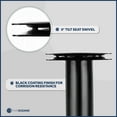 thumbnail image 5 of Five Oceans Black Marine Grade Boat Seat Pedestal, 5 of 8