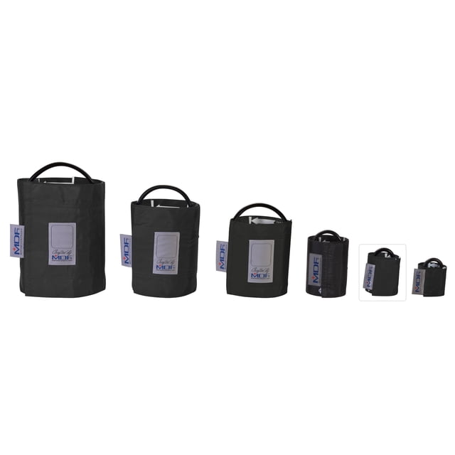 Brazalete de repuesto para monitor de presión arterial infantil sin látex de MDF Instruments - Tubo único - Negro (MDF2020411-11)