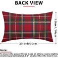 thumbnail image 3 of Christmas Plaid Pillow Covers 18x18 Inch Set of 2 Red Green Cream Buffalo Check Xmas Tartan Decorative Throw Pillowcases Outdoor Winter Farmhouse Holiday Cushion Cases Decor for Sofa Couch Bed, 3 of 6