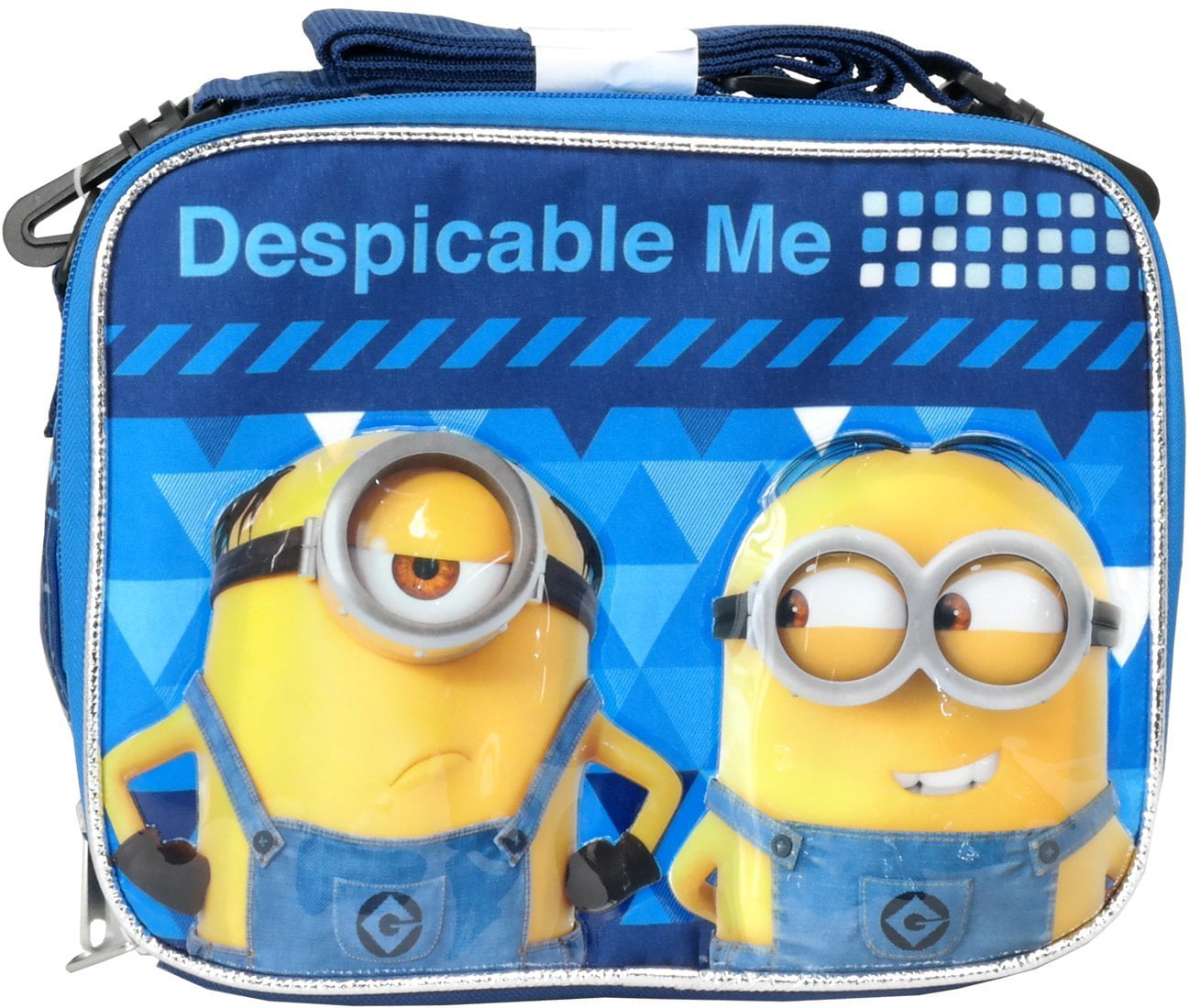 St366-3d Lunch Bag With Bottle Box Thermal Drink Set Despicable Minions 