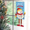 WANGJIAOID Stain Glass Panel Vintage Christmas Hanging Decorations