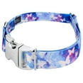 thumbnail image 3 of Country Brook Petz® Premium Watercolor Butterflies Dog Collar and Leash, Small, 3 of 6