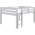 thumbnail image 2 of Camaflexi Tribeca Solid Wood Low Loft Bed Frame Twin in Gray, 2 of 6