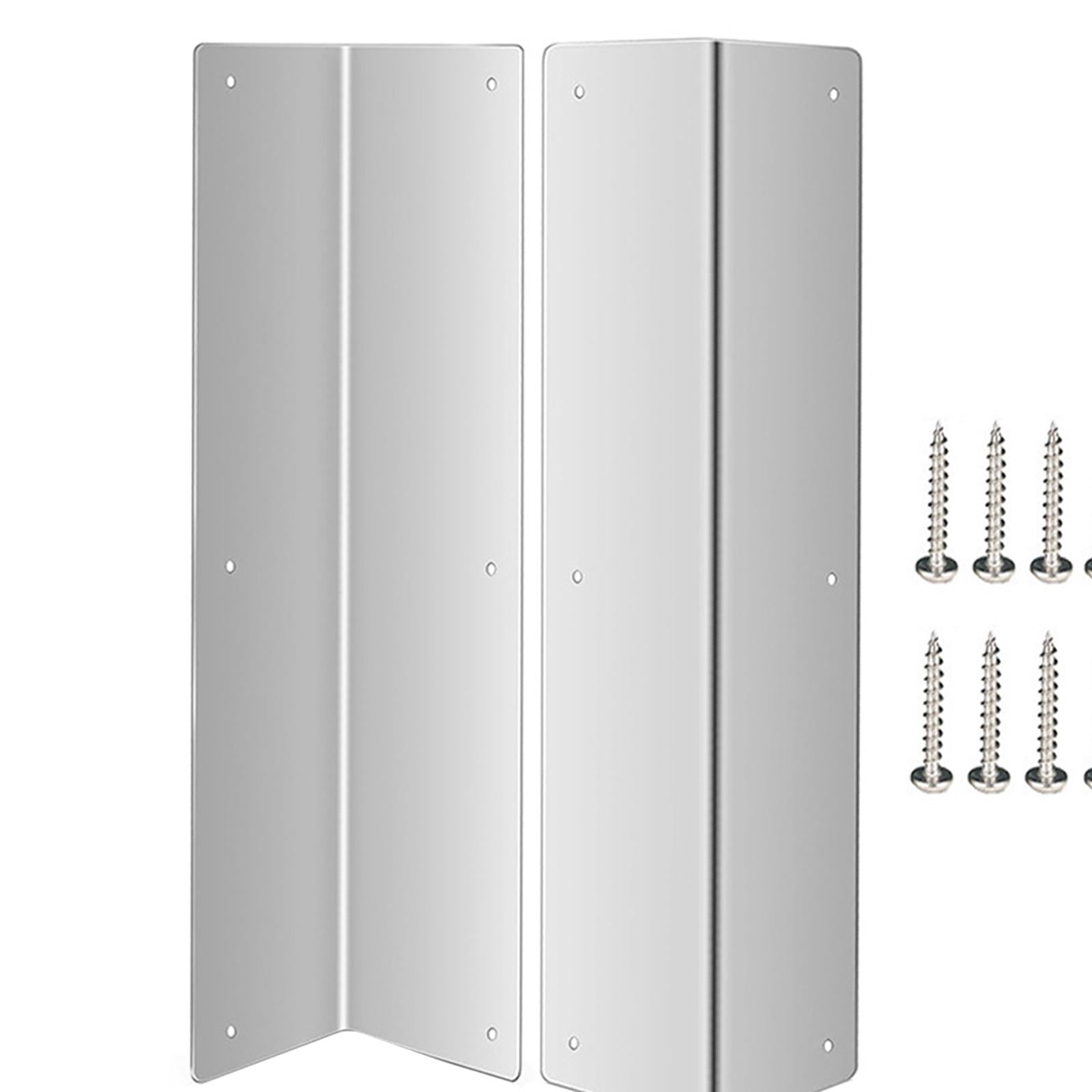 Dualoai 2 Pieces Wall Corner Guards Easy to Install Versatile for Residential and Commercial Wall Corner Cover for Shopping Mall Home silver