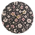 thumbnail image 5 of Cute Pink Flowers on Black 10 inch Wall Clocks Non Ticking Easy to Read Battery Decorative for Home Bathroom Kitchen Bedroom Living Room, 5 of 7