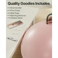 thumbnail image 3 of YOTTOY Anti-Burst Exercise Ball with Pump — Extra Thick Stability Ball for Pregnancy, Physical Therapy & Office Chair, 3 of 9