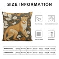 thumbnail image 5 of Nawypu  Throw Pillow Cushion Cover - Leopard Cheetah Pattern Chenille Jacquard  Luxury Modern Fashion Style Couch Sofa Pillow Cover for Living Room Bedroom, 5 of 5