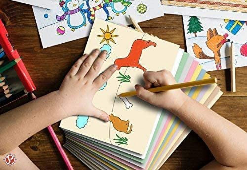 Cream Color Card Stock | 67lb Cover Medium Weight Pastel Cardstock, for Arts & Crafts, Coloring, Announcements, Stationary Printing at School, Office, Home | 8.5 x 11 | Bulk Pack of 100 Sheets