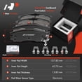 thumbnail image 3 of A-Premium 11.06 inch (280.92mm) Rear Disc Brake Rotors + Ceramic Pads Kit Compatible with Select Buick, Cadillac, Oldsmobile and Pontiac Models - LeSabre, Park Avenue, DeVille, Aurora, Bonneville, 3 of 8