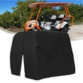 thumbnail image 4 of Housse de Voiture Résistante aux UV pour Chariots de Golf avec Fermeture Éclair Facile d'Accès et Sac de Rangement, 4 of 10