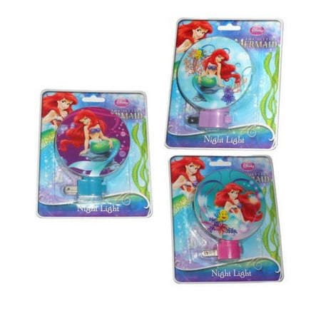 Disney Ariel Little Mermaid Decorative Room Lamp Plug In W Bulb