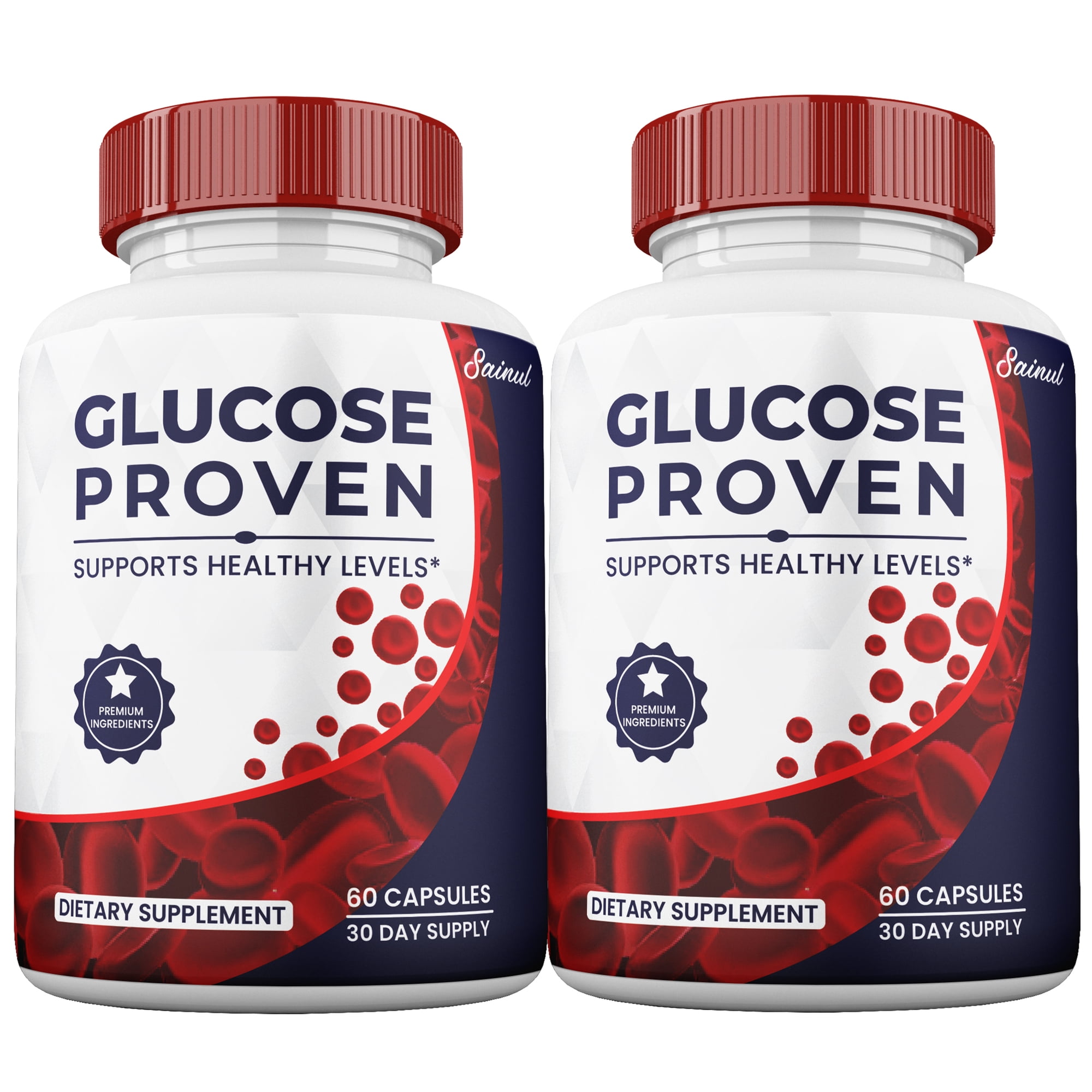 Glucose Proven Blood Support Capsules, Official Advanced Formula by Sainul (2 pack)