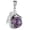Amethyst, variant on Natural Stone Round Bead Dragon Claw Pendant Healing Crystal Quartz Amulet-Opal