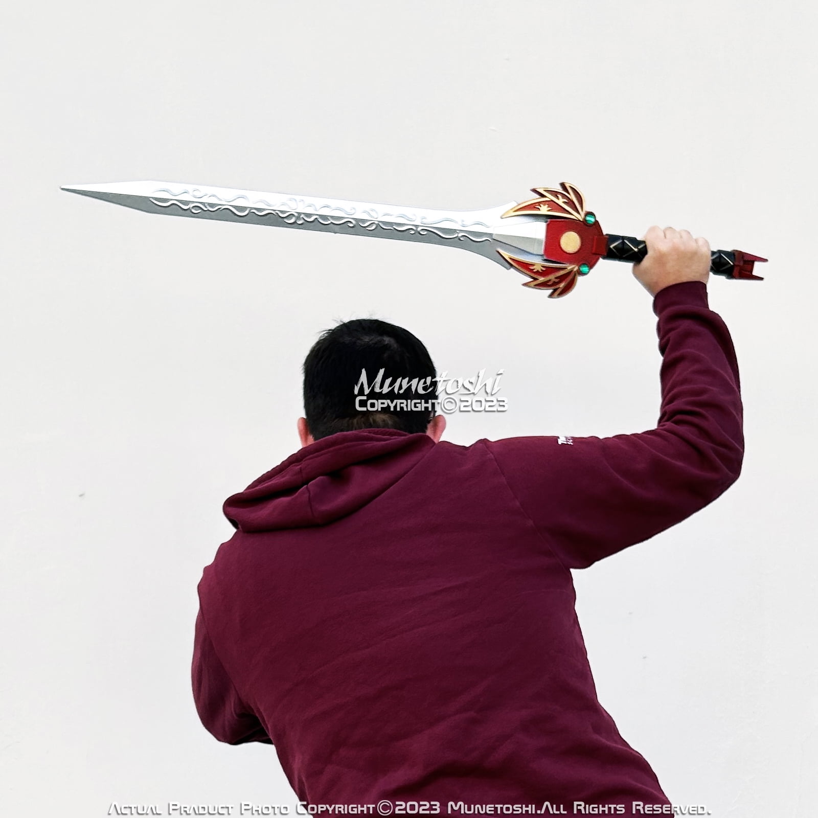 Munetoshi 39.5” Foam Mighty Power Red Ranger Sword Super Sentai Show Anime Cosplay Prop