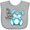 AC-Heather Grey, variant on Inktastic My 1st Easter Cuddly Blue Bunny Boys or Girls Baby Bib