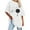 White1, variant on Plebaso Women's Oversized T Shirts Short Sleeve Classic Graphic Tee for Women Casual Loose Cute Tops