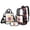 Black-Fire Basketball, variant on Kuiaobaty Astronaut Print Clear Backpack Set for Boys Soccer Ball Print Backpack and Lunch Bag Set with Cup Holder Lightweight Clear Bookbag and Pencil Case for School