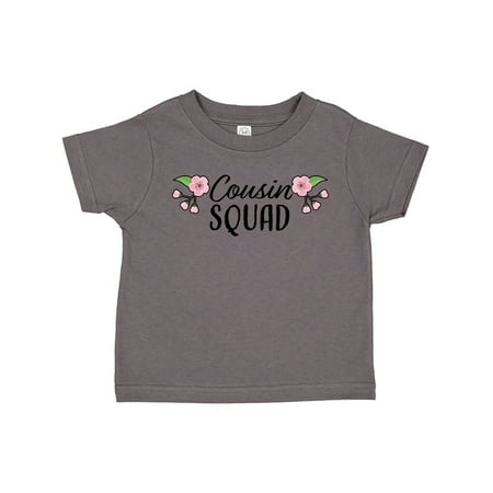 

Inktastic Cousin Squad with Flowers Gift Toddler Toddler Girl T-Shirt