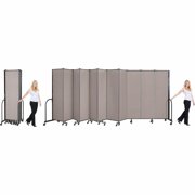Screenflex 13-Panel FREEstanding Portable Room Dividers 6'H x 24'1L Grey CFSL6013DG