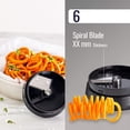 thumbnail image 5 of Fullstar Vegetable Spiralizer Vegetable Slicer - 6 in 1 Zucchini Spaghetti Maker Zoodle Maker Veggie Spiralizer Adjustable Handheld Spiralizer Zucchini Noodle Maker Zucchini Spiralizer, 5 of 7