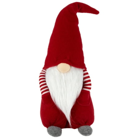 UPC: 0191296943697 | Northlight 20 Red and White Hands in Pocket Boy Christmas Gnome Decoration