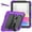 Purple, variant on Nalacover Armor Heavy Duty Case for iPad 10th Generation 10.9" 2022, Military Grade Full-Body Rugged Shockproof Cover with Kickstand Shoulder Strap Lanyard Triple Layers Protection Case,Green