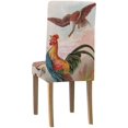 thumbnail image 4 of ABPHQTO Funda protectora para silla elástica de halcón y gallo Vintage, funda protectora de asiento para comedor, Hotel, boda, fiesta, juego de 4, 4 of 4