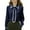 Navy, variant on successthop Oversized Long Sleeve Shirts for Women Casual Collar with Tie Blouse Lightweight Tops Solid Outfits XL
