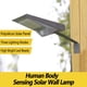 thumbnail image 4 of Lámpara de pared Irfora Luces solares al aire libre 18 LED Lámpara de pared con sensor de cuerpo humano Jardín Patio Paisaje Lámpara de iluminación con energía solar Irfora Lámpara de pared, 4 of 7