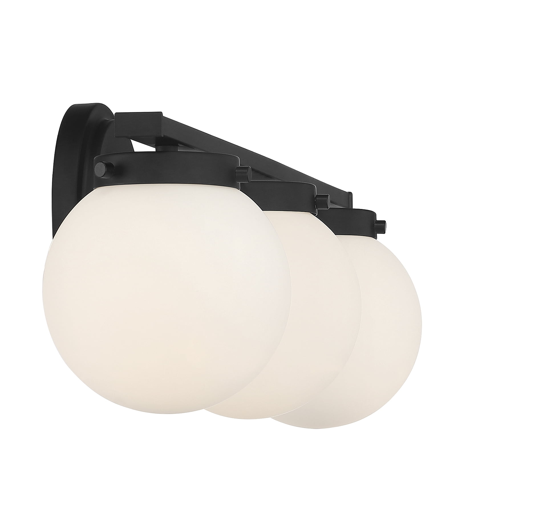 Trade Winds Antoinette 3-Light Bathroom Vanity Light in Matte Black
