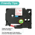 thumbnail image 2 of NineLeaf 3 Pack Compatible for Brother P-touch TZe-232 TZe232 TZ-232 TZ232 12mm 1/2'' Red on White Laminated TZe TZ Label Tape 0.47" x 26.2ft, 2 of 7