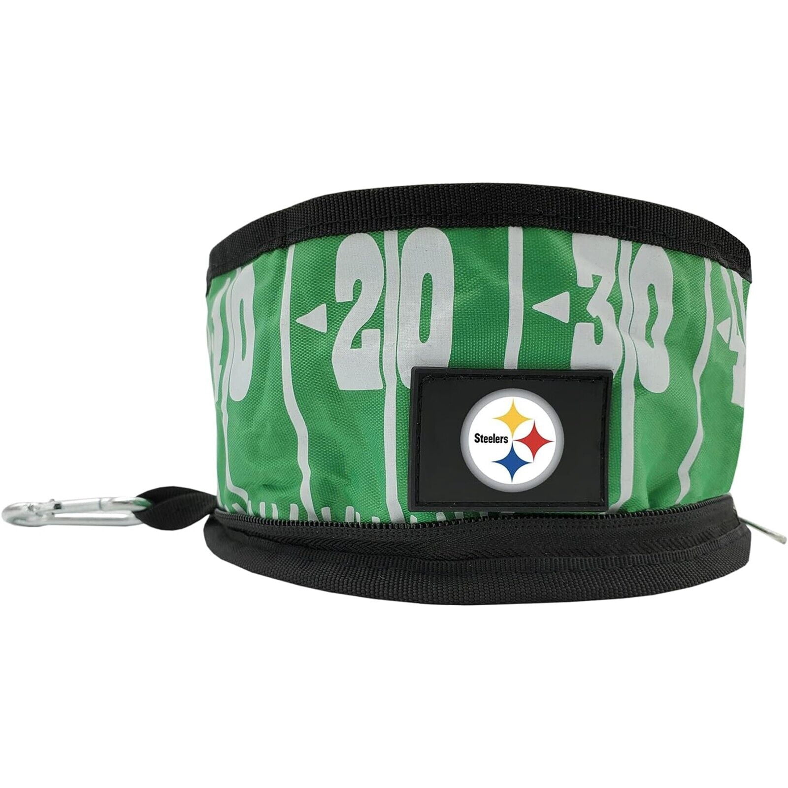 Pets First NFL Pittsburgh Steelers Collapsible Dog Travel Bowl, Food and Water Bowl for Dogs, Best Portable & Lightweight Leak-Proof Dog Bowl for Travel