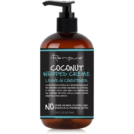 Renpure Coconut Whipped Creme Leave-In Conditioner, 16 oz (Pack of 6)